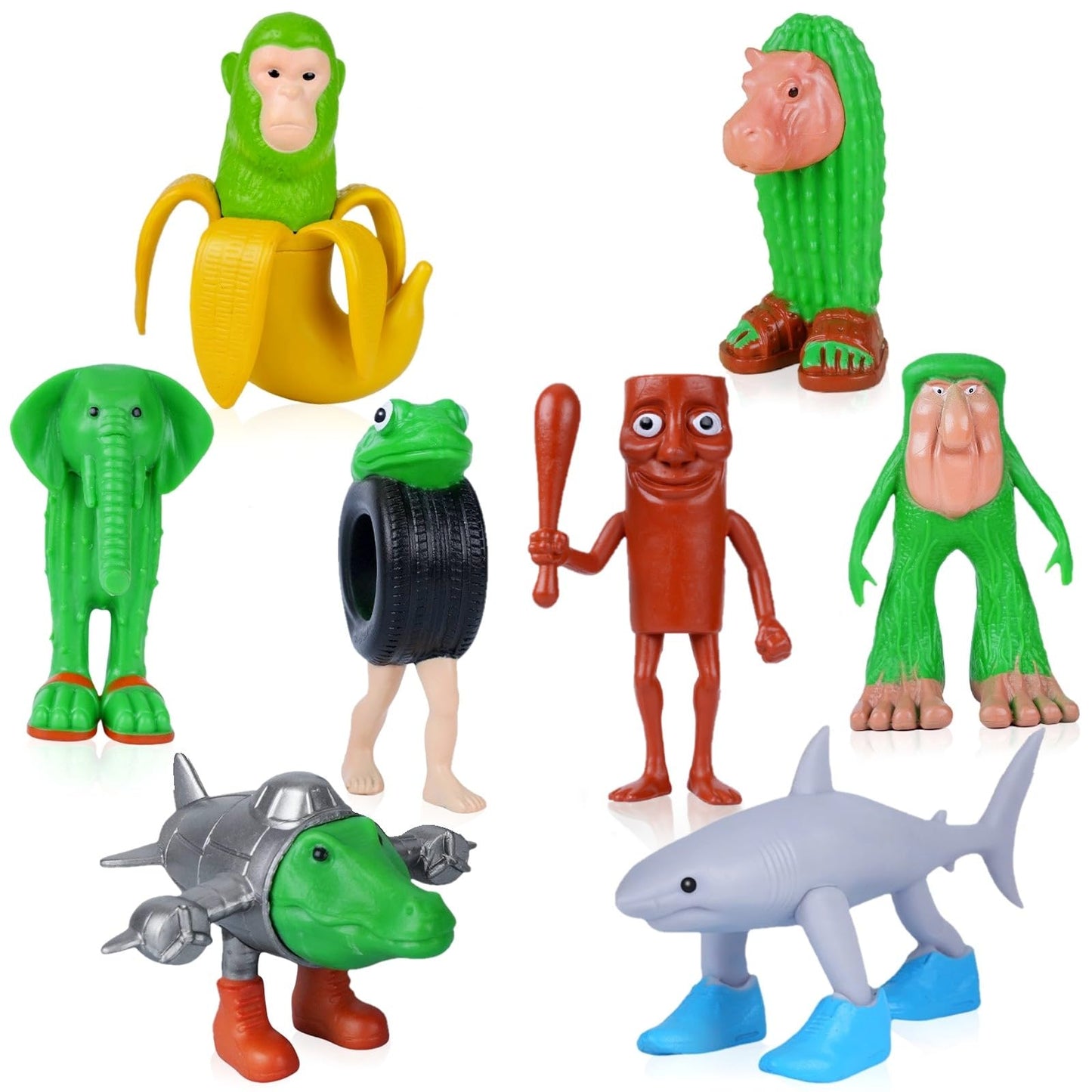 Bllmiq 2025 Italian Brainrot Toy Figures – Tralalero Tralala & Bombardiro Crocodilo