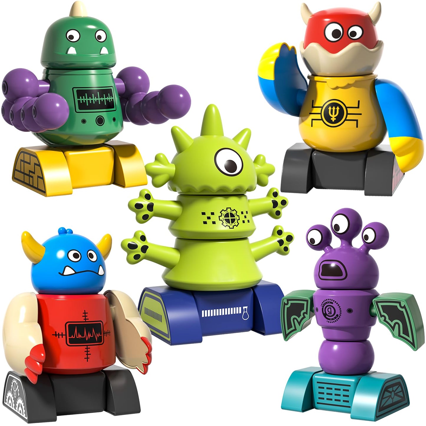 BLmukce Magnetic Robot Toy for Kids 3-5 — 35-Piece STEM Building Set with Storage Box