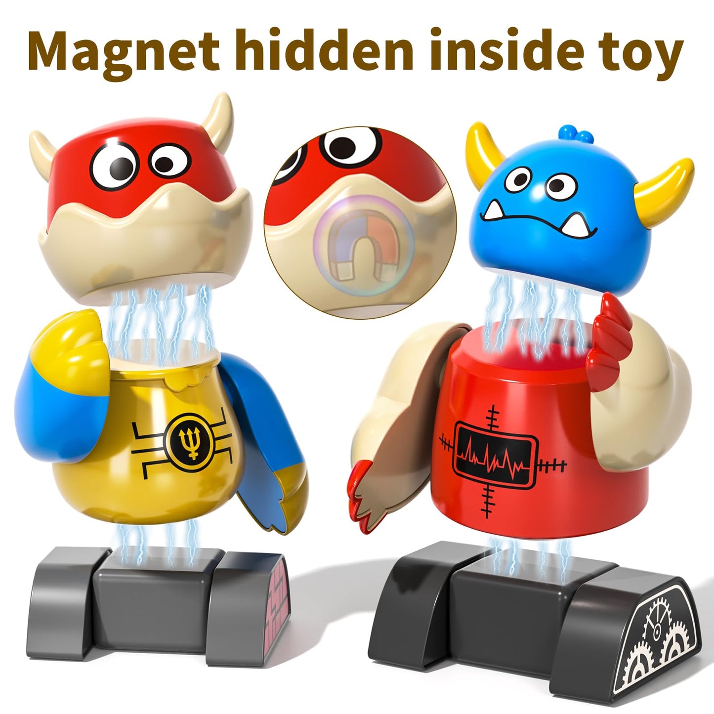 BLmukce Magnetic Robot Toy for Kids 3-5 — 35-Piece STEM Building Set with Storage Box