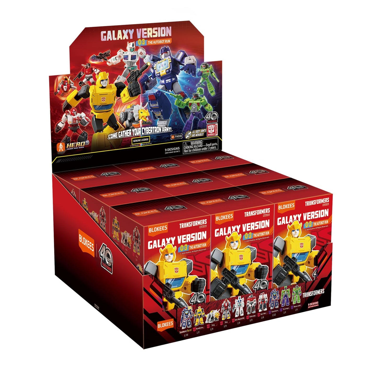 BLOKEES Transformers Galaxy Version 03 Autobot Run – 40th Anniversary Collectible Figure