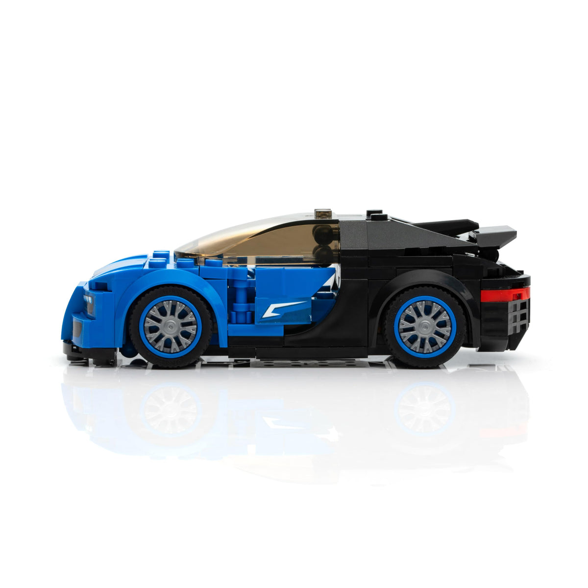 Block Builder Bugatti Racing Car Building Set – 237 Pieces (Blue)