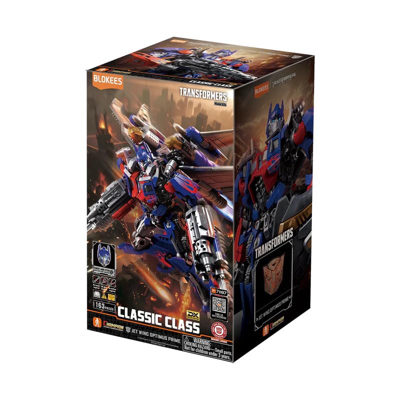 BLOKEES Transformers DX Classic Class 21 Jet Wing Optimus Prime – 13.4 cm Premium Collectible