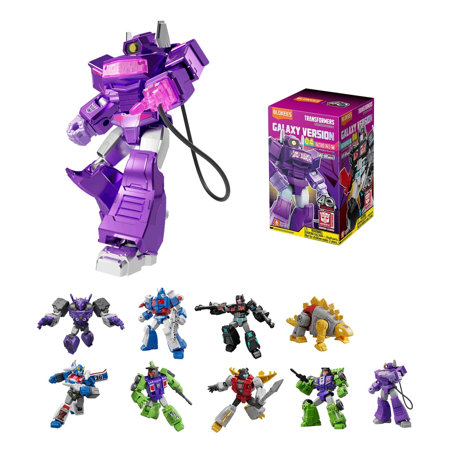 BLOKEES Transformers Galaxy Version 04 – Fractured Space-Time Figure Kit (Officially Licensed)