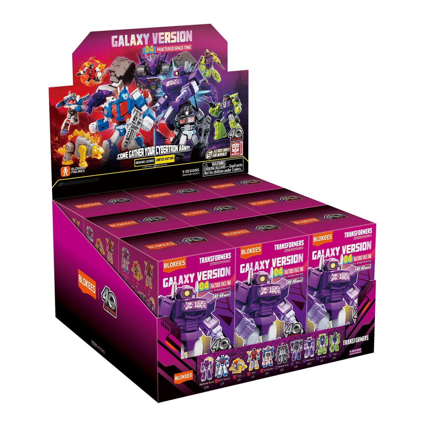 BLOKEES Transformers Galaxy Version 04 – Fractured Space-Time Figure Kit (Officially Licensed)