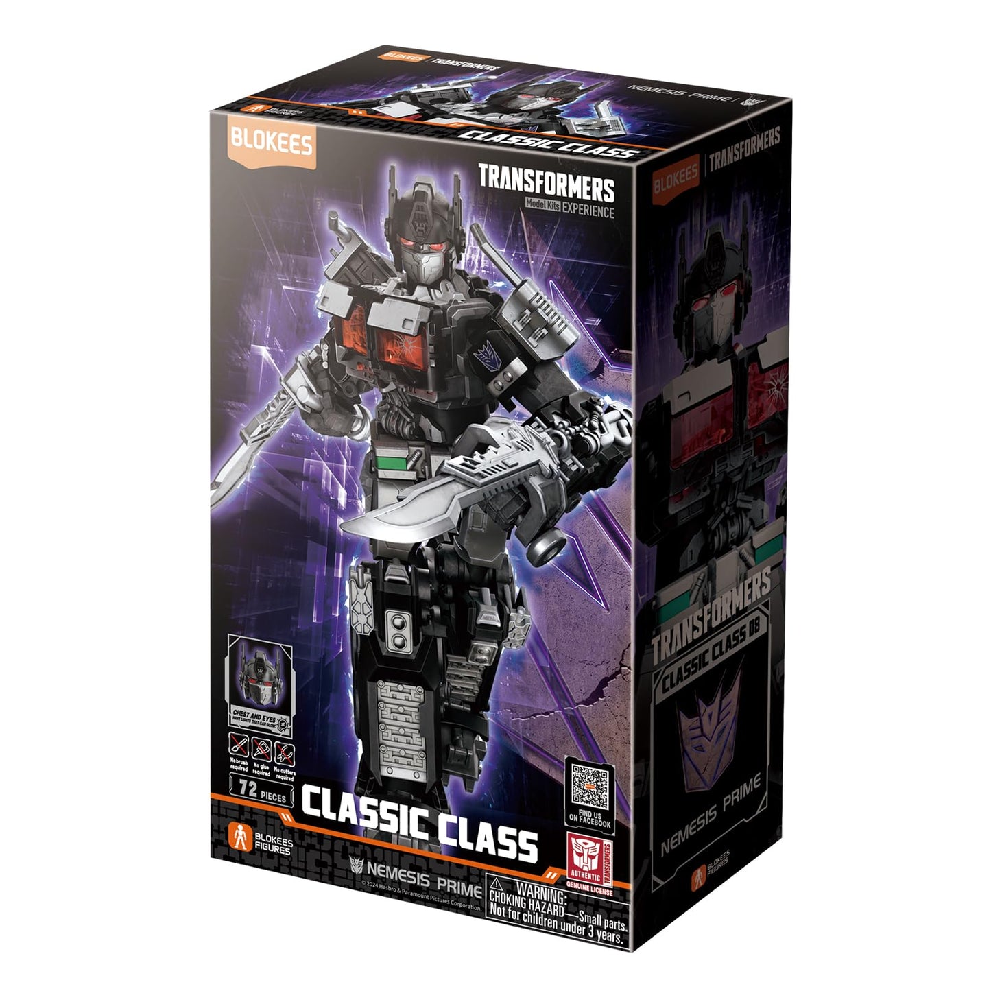 BLOKEES Transformers Nemesis Prime Rise of the Beasts – Official Snap-Fit Model Kit