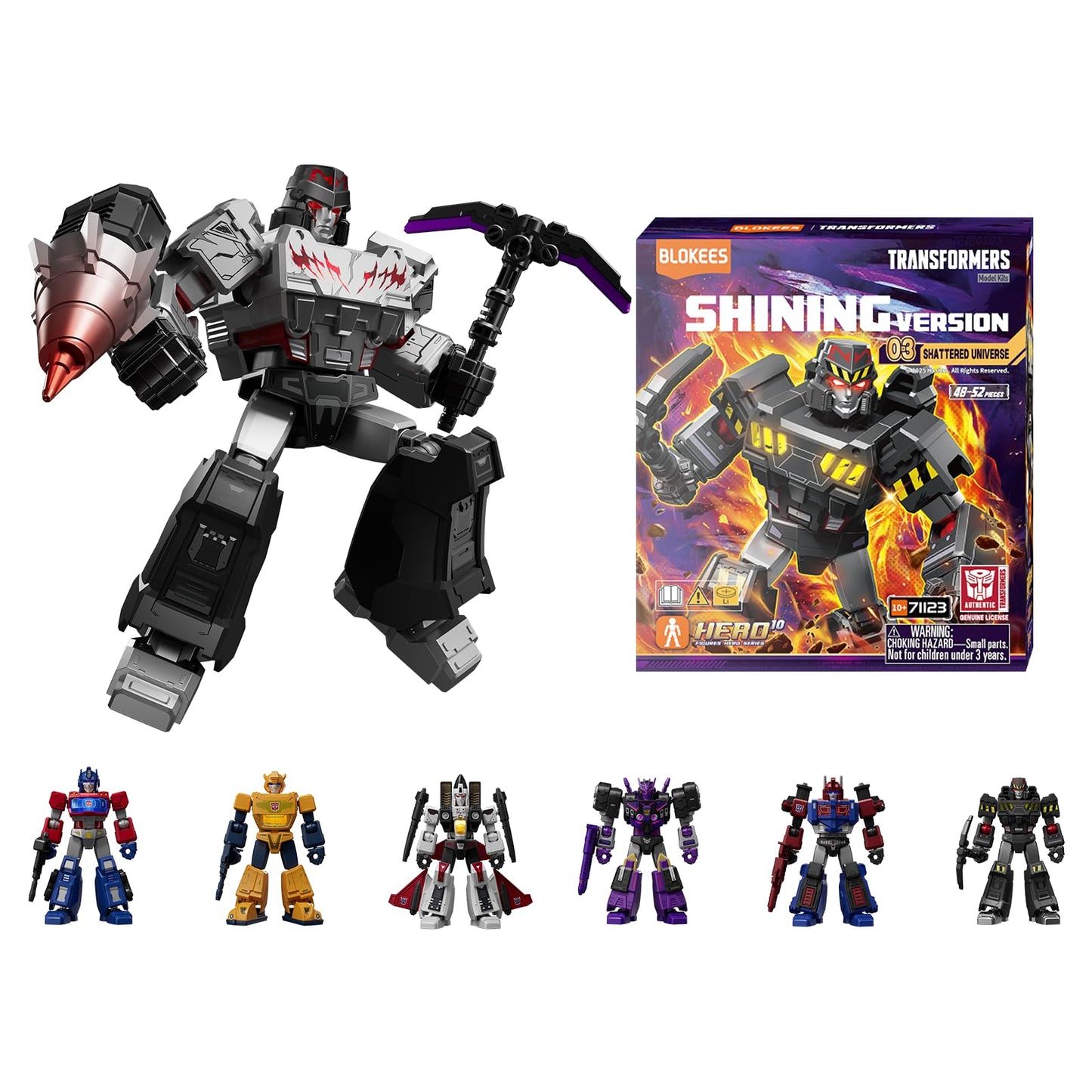 BLOKEES Transformers Shining Version 03 Shattered Universe – Official Hasbro Licensed Figures