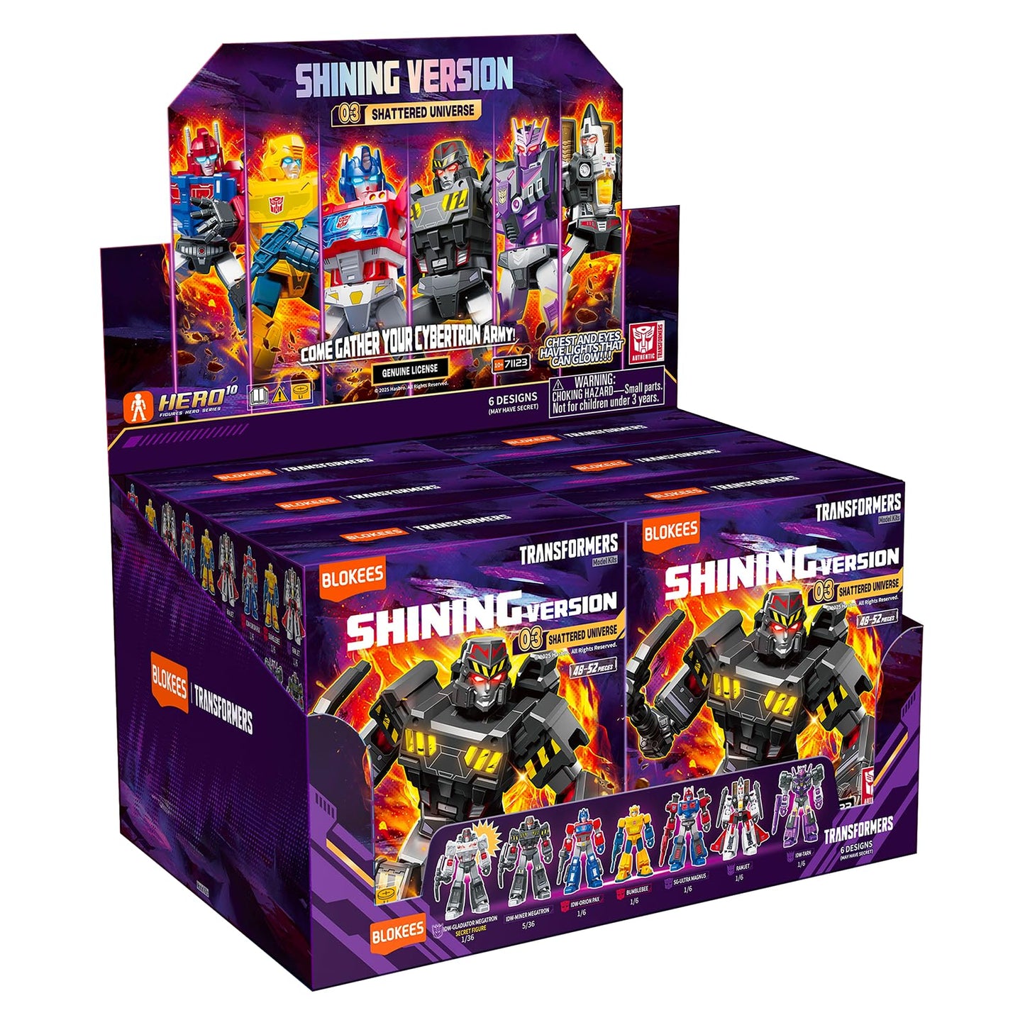 BLOKEES Transformers Shining Version 03 Shattered Universe – Official Hasbro Licensed Figures