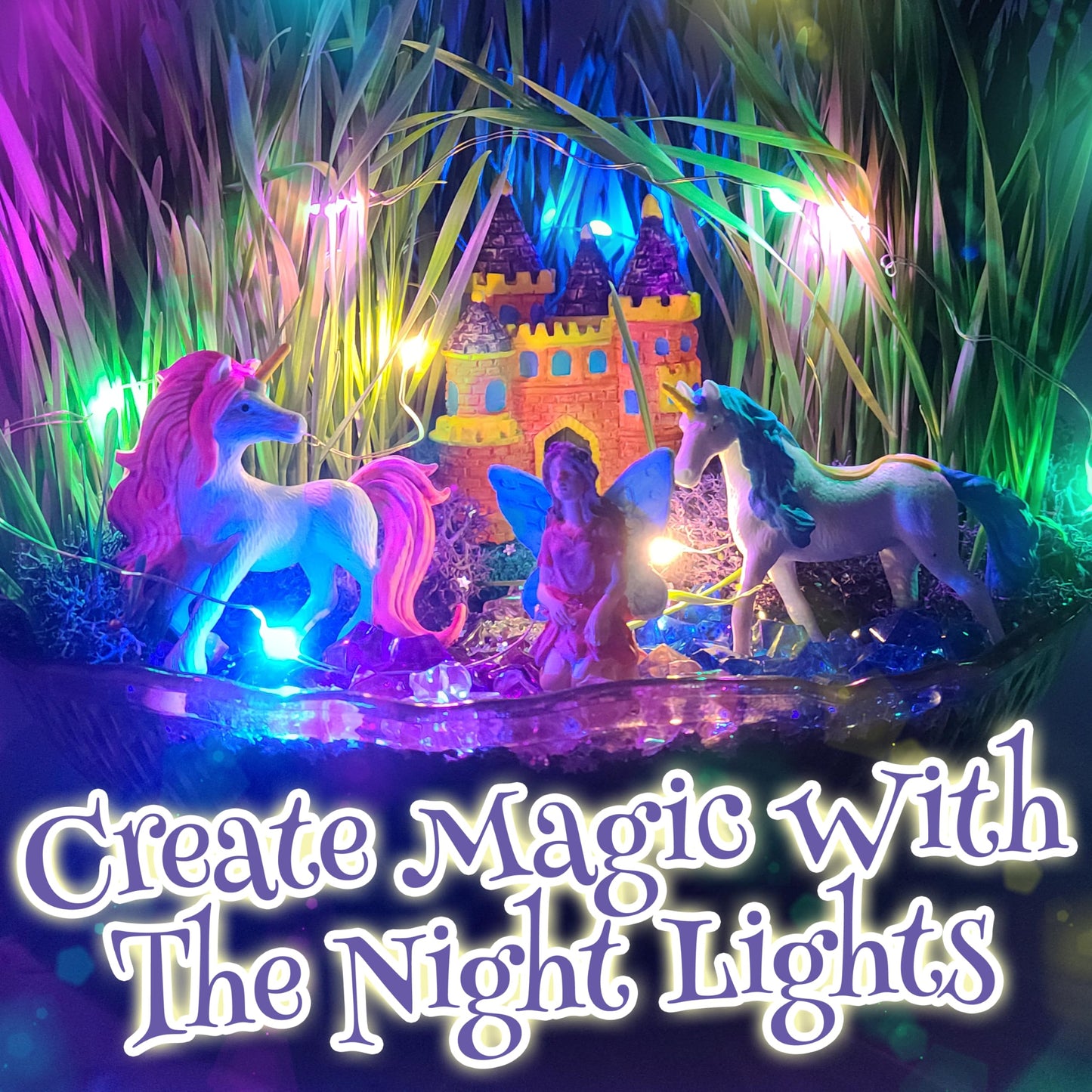Bloonsy Unicorn Fairy Garden Kit | Light Up Terrarium & STEM Craft for Kids 4-12