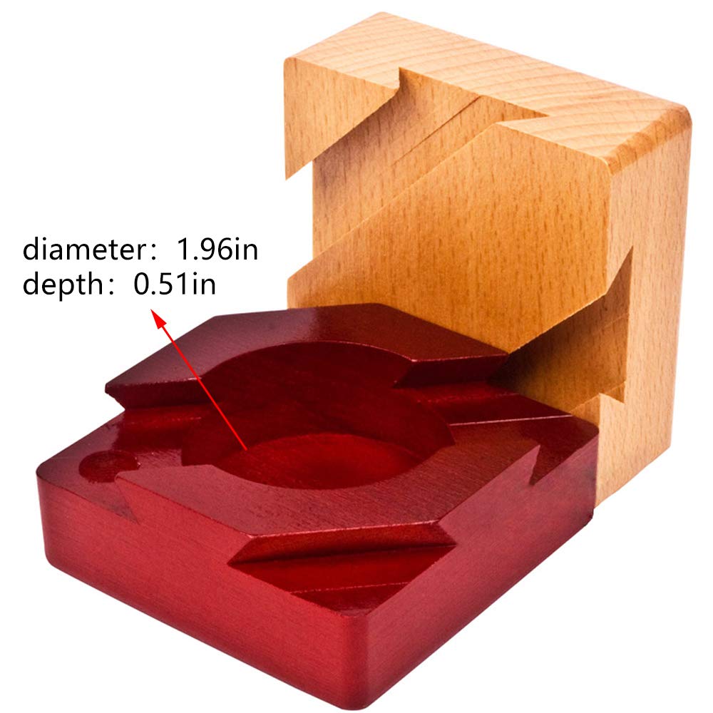 Blovec Impossible Dovetail Box – 3D Brain Teaser with Secret Compartment