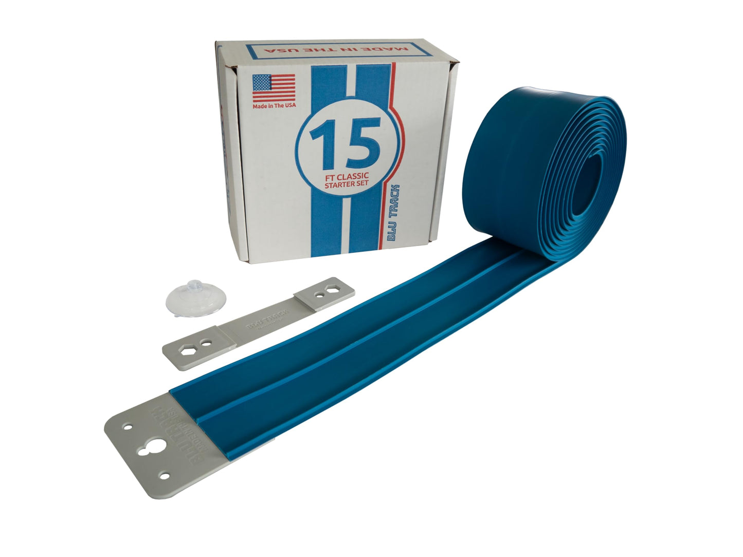 Blu Track Classic 15-Foot Race Track Starter Set – Flexible Two-Lane Play