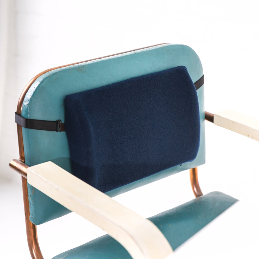 Compact Lumbar Support Cushion – Portable Chair Backrest with Adjustable Strap