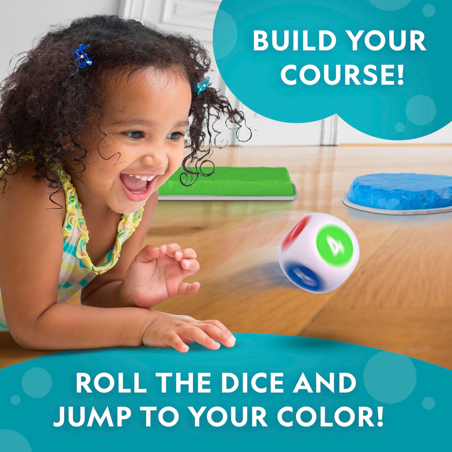 Blue Marble National Geographic Kids Stepping Stones & Balance Beams – 12-Piece Obstacle Course for Kids 3+