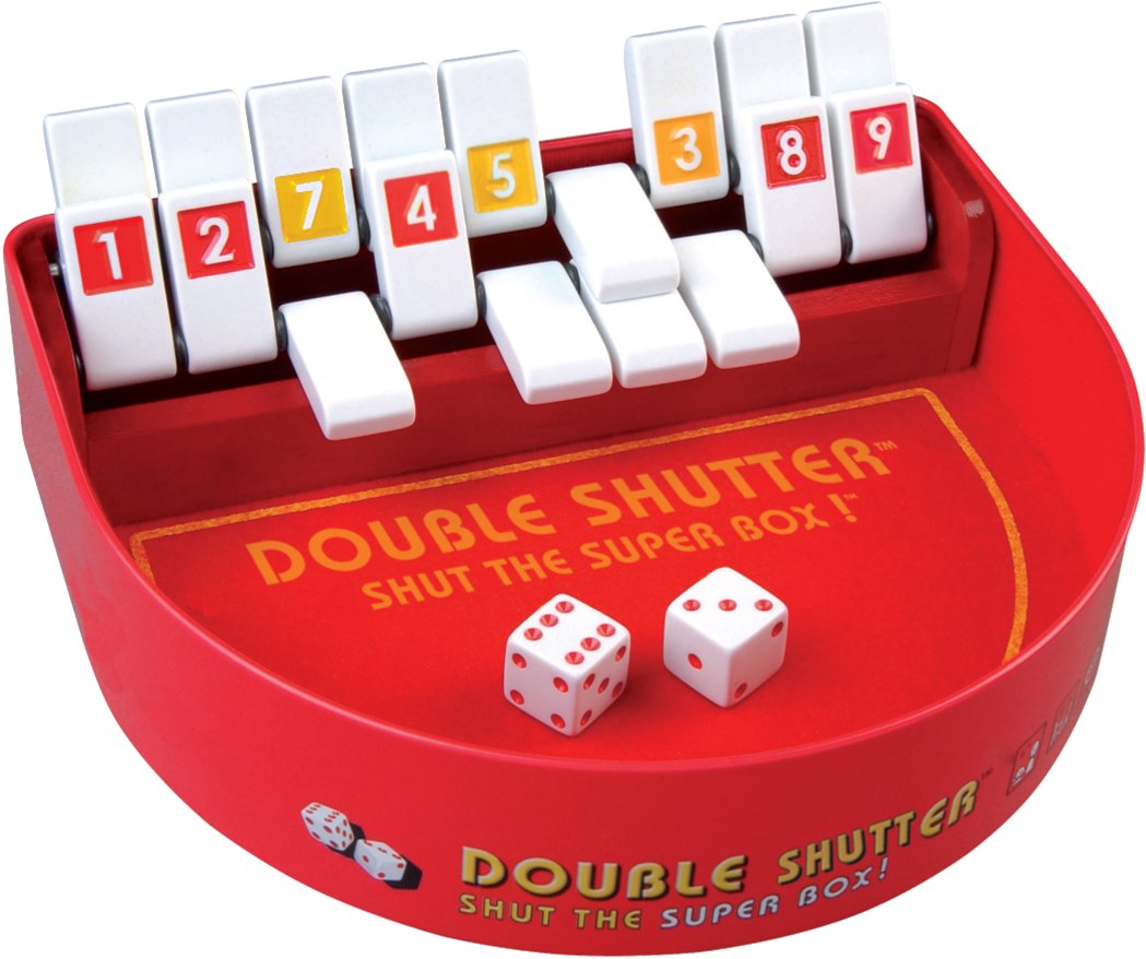 Blue Orange Double Shutter Shut The Box Dice Game – 1–4 Players, Ages 8+