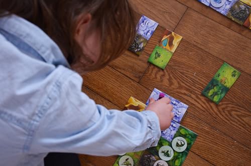 Blue Orange Dragomino: My First Kingdomino – Family Dragon Tile Game (2-4 Players, Ages 5+)