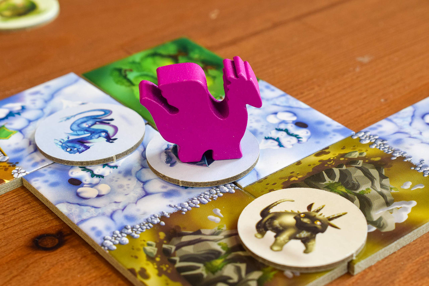 Blue Orange Dragomino: My First Kingdomino – Family Dragon Tile Game (2-4 Players, Ages 5+)