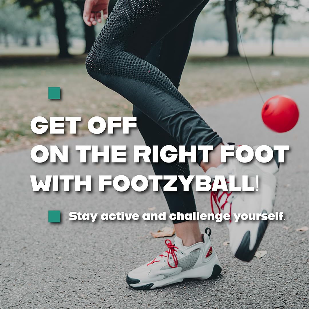 Blue Orange FootzyBall: Soccer Ball Fidget for Balance & Kick Practice