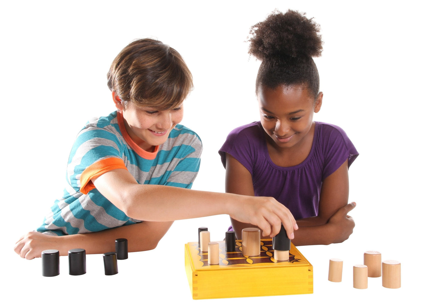 Blue Orange Gobblet! Abstract Strategy Board Game – Award-Winning All-Wood 2-Player Family Game