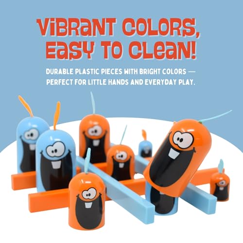 Blue Orange Gobblet Gobblers | Colorful 3-D Tic-Tac-Toe Strategy Game for Kids & Families | Award-Winning
