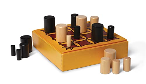 Blue Orange Gobblet! Abstract Strategy Board Game – Award-Winning All-Wood 2-Player Family Game