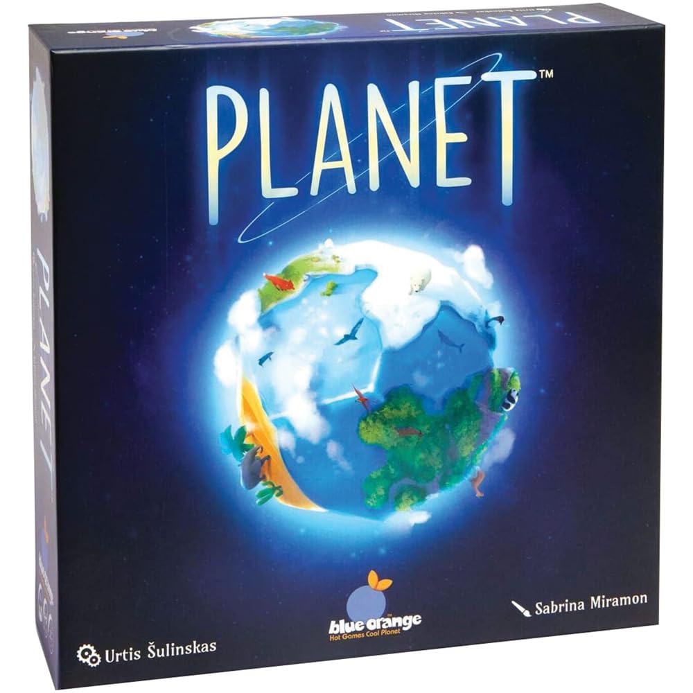 Blue Orange Planet Board Game – Award-Winning 2-4 Player Strategy for Families and Adults