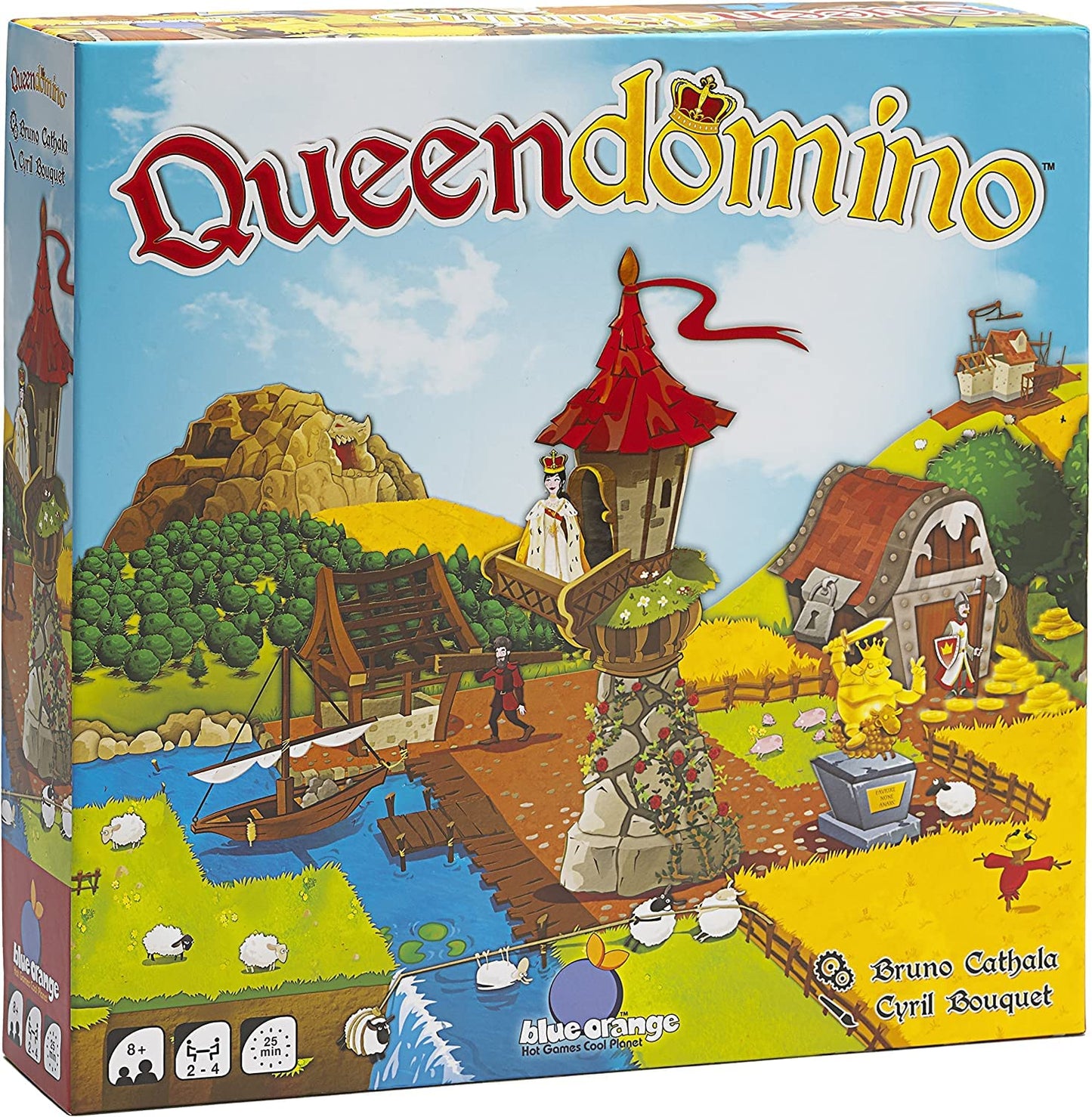 Blue Orange Queendomino Board Game | Standalone Strategy for 2–4 Players