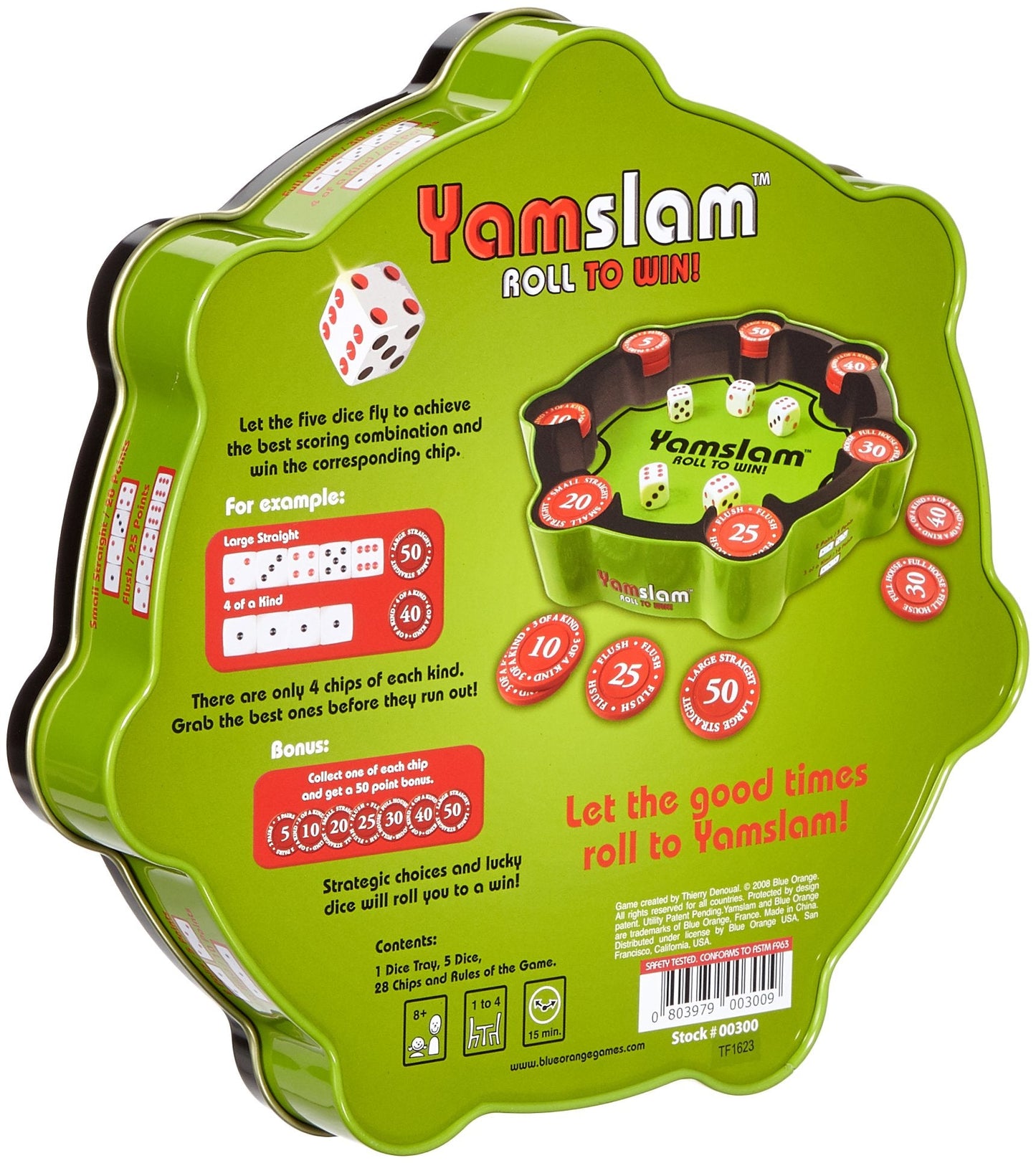 Blue Orange Yamslam - Fun Chance & Strategy Family Dice Game for 1-4 Players | Ages 8+