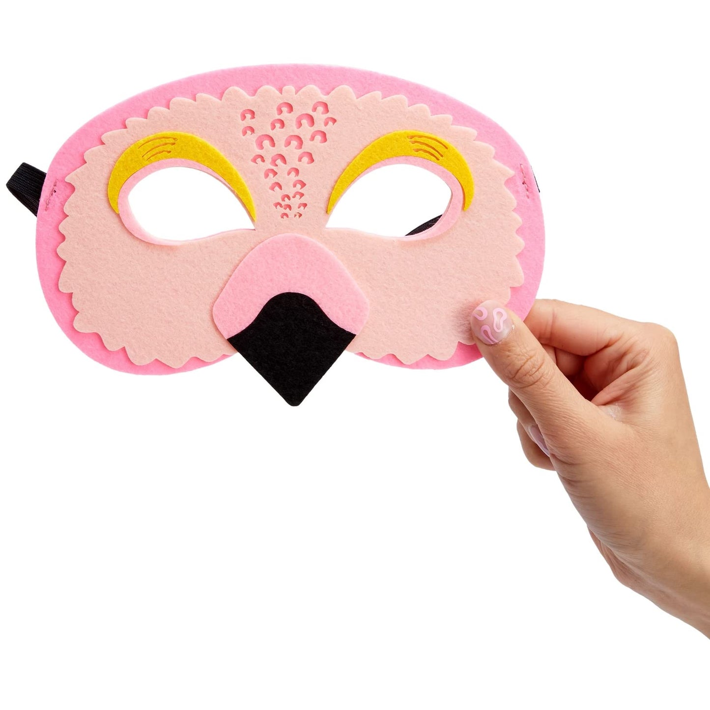BLUE PANDA Animal Masks for Kids – 12 Pack Felt Jungle Masks (7x7.2 in), Multicolor