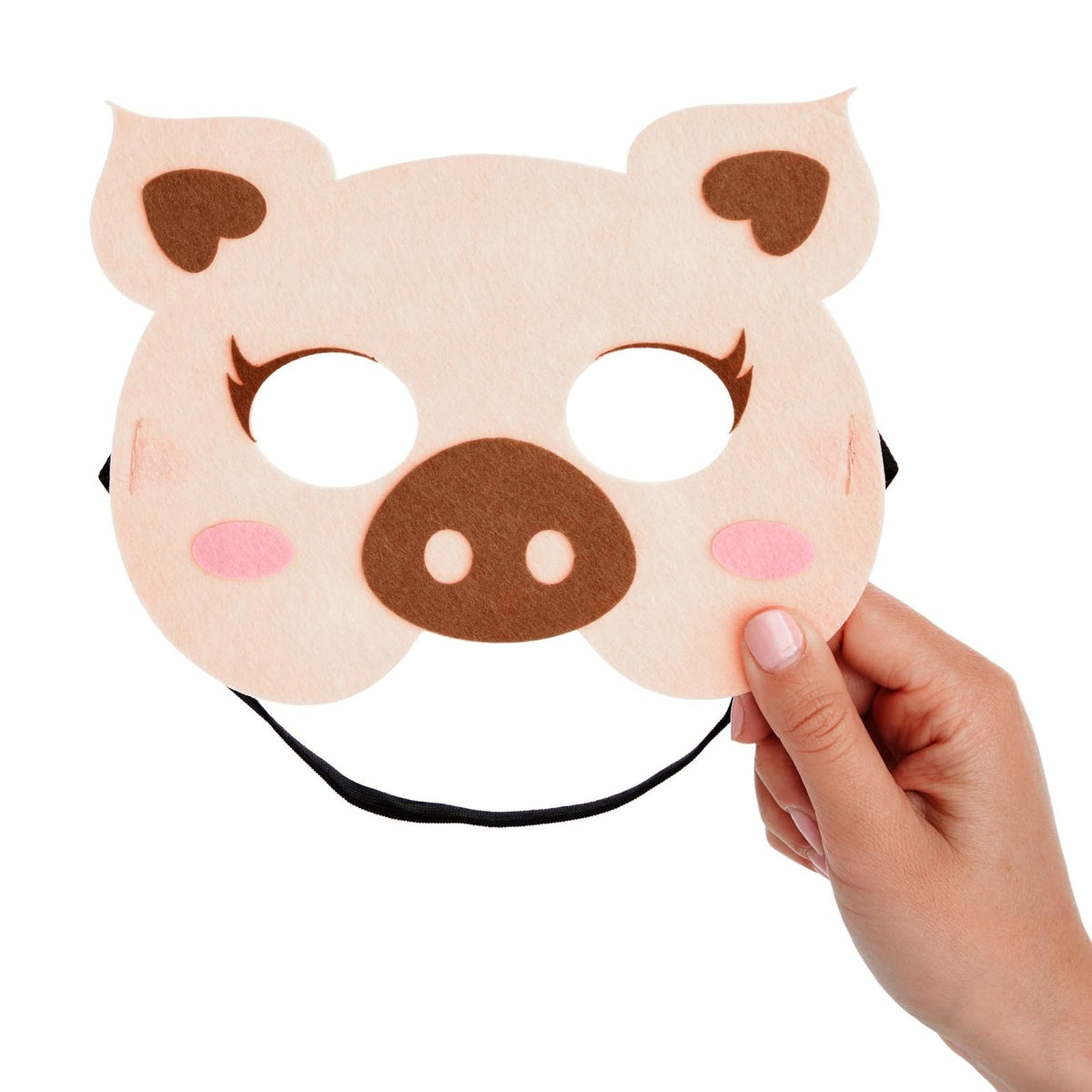 BLUE PANDA 12 Pack Felt Farm Animal Masks for Kids – Dress Up & Pretend Play (7x7 in)