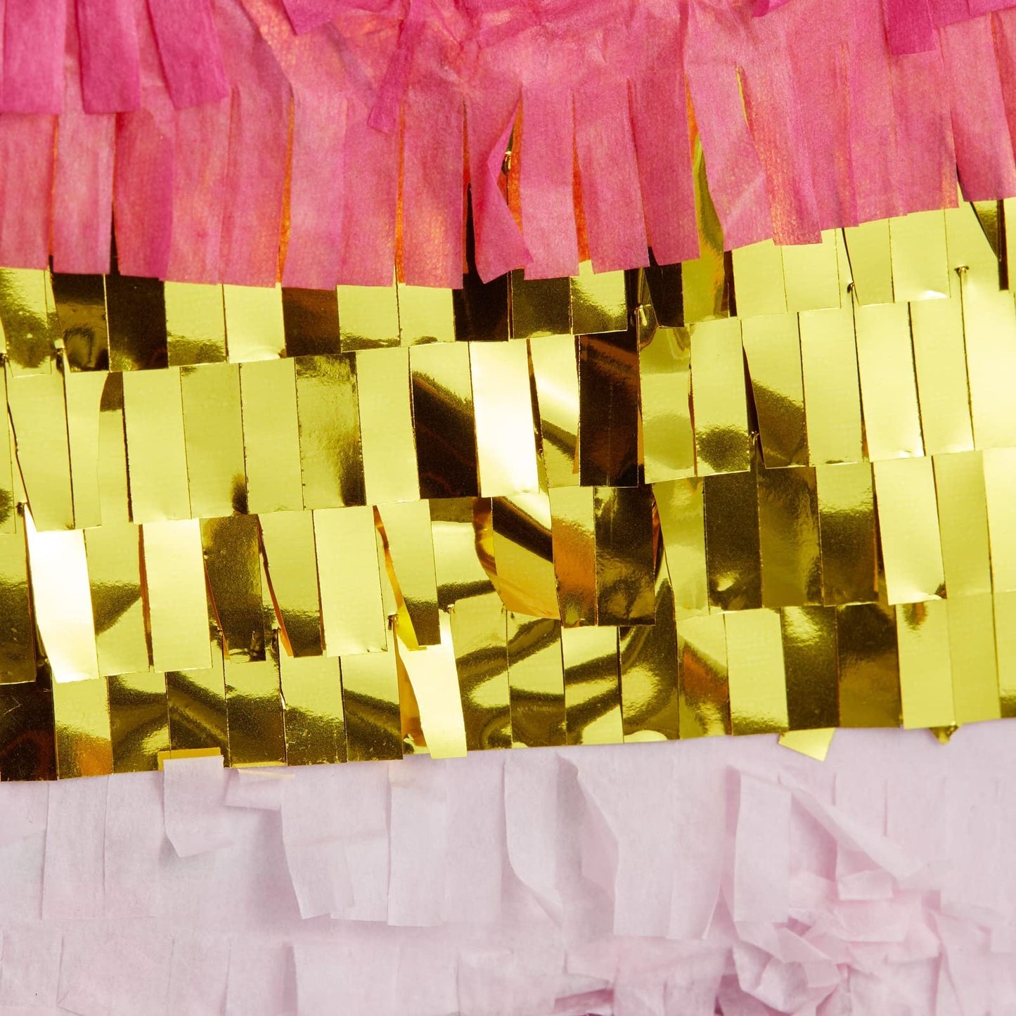 Blue Panda Number 4 Pinata – Pink & Gold Foil, 16.5x11 in, for Girls' 4th Birthday Party