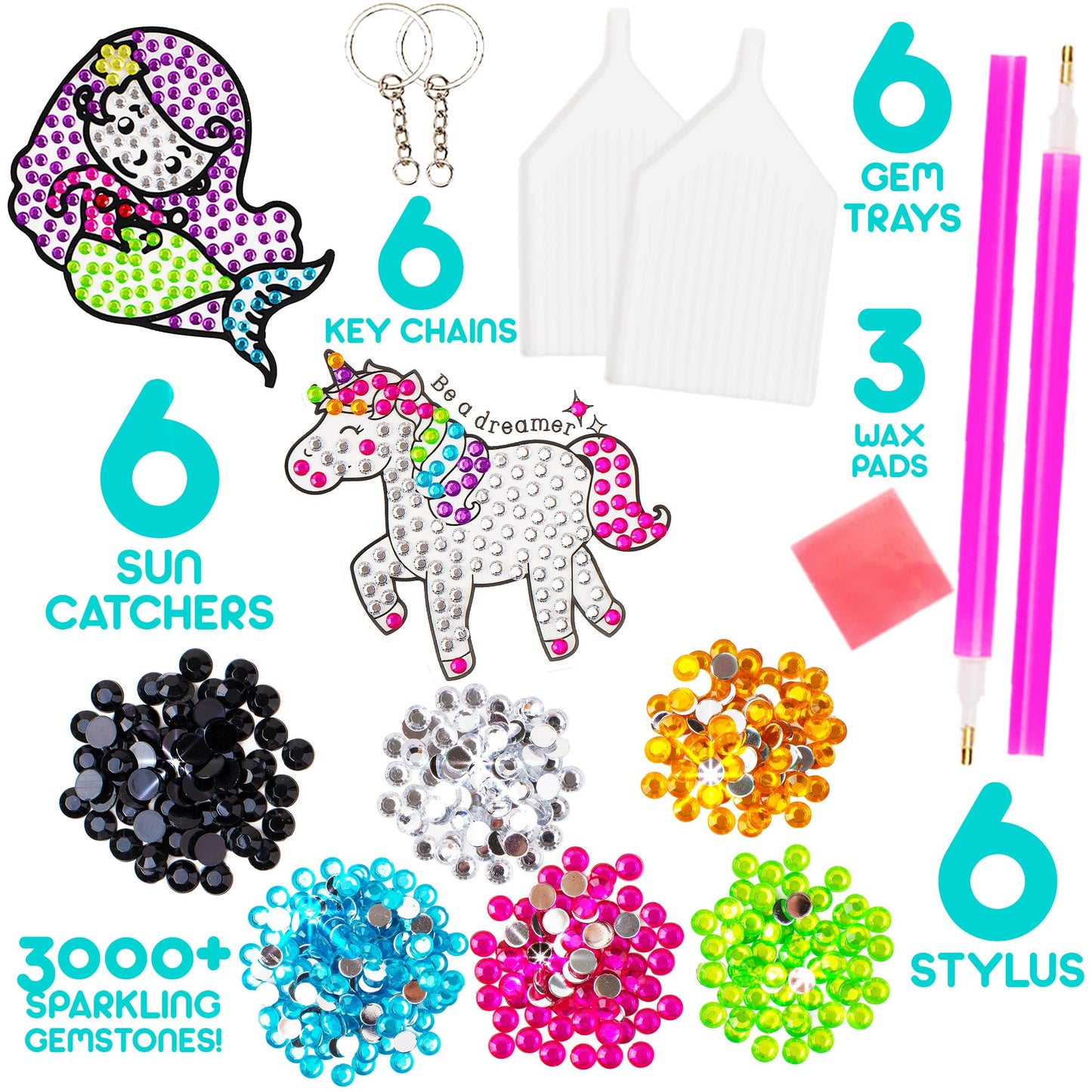 Blue Squid Diamond Art Kits for Kids – Mermaid, Unicorn & Summer Fun (5D)