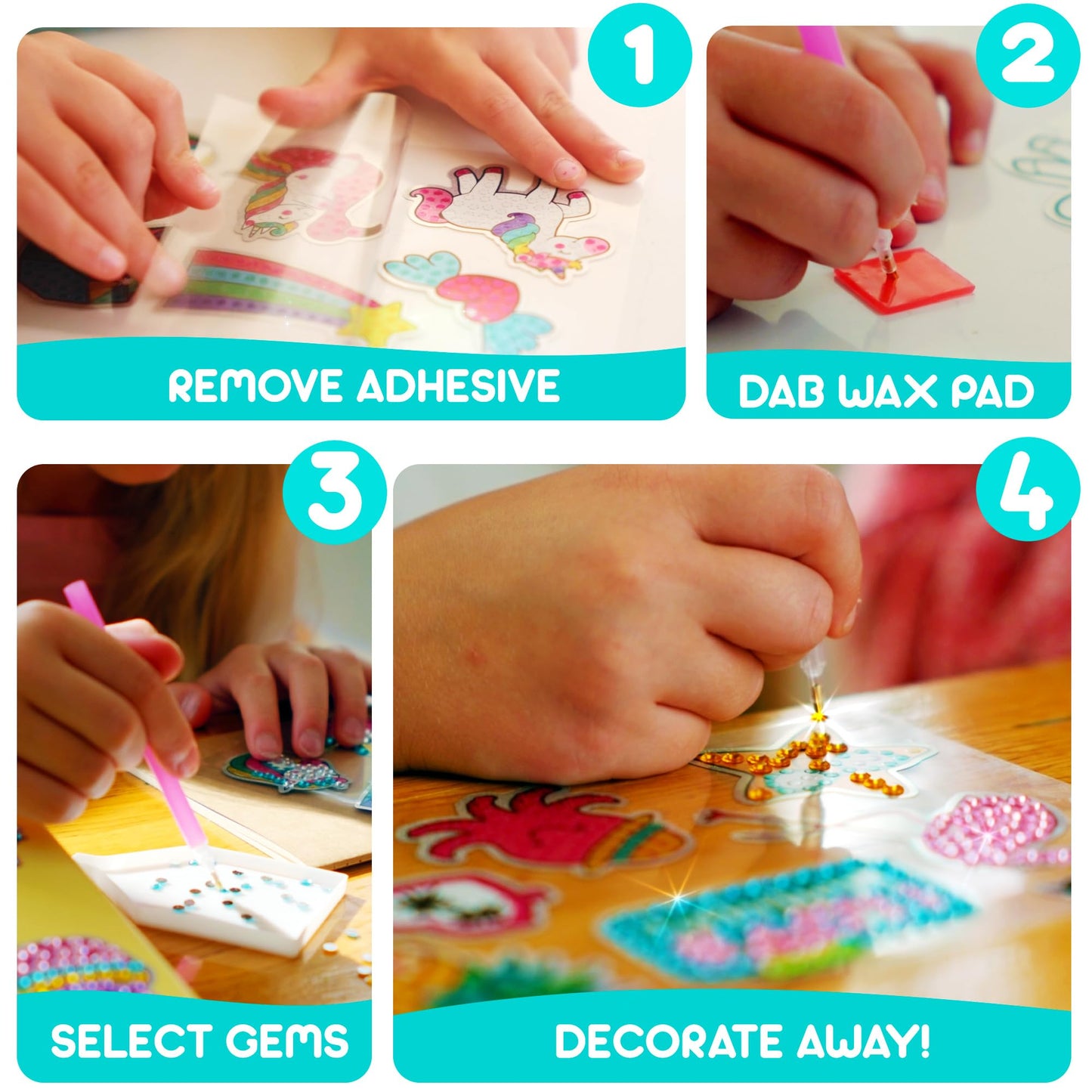 Blue Squid Diamond Art Kits for Kids – Mermaid, Unicorn & Summer Fun (5D)