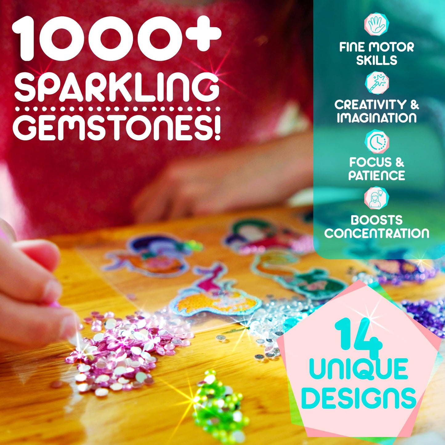 Blue Squid Diamond Art Kits for Kids – Mermaid, Unicorn & Summer Fun (5D)