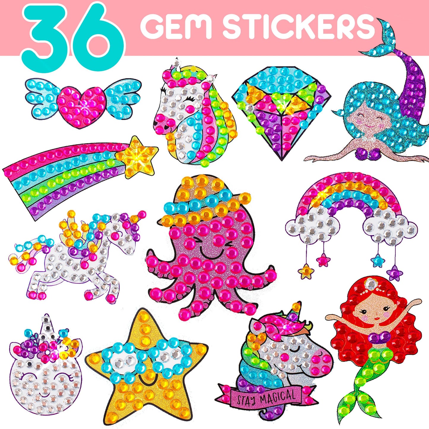 Blue Squid Diamond Art Kits for Kids – Mermaid, Unicorn & Summer Fun (5D)