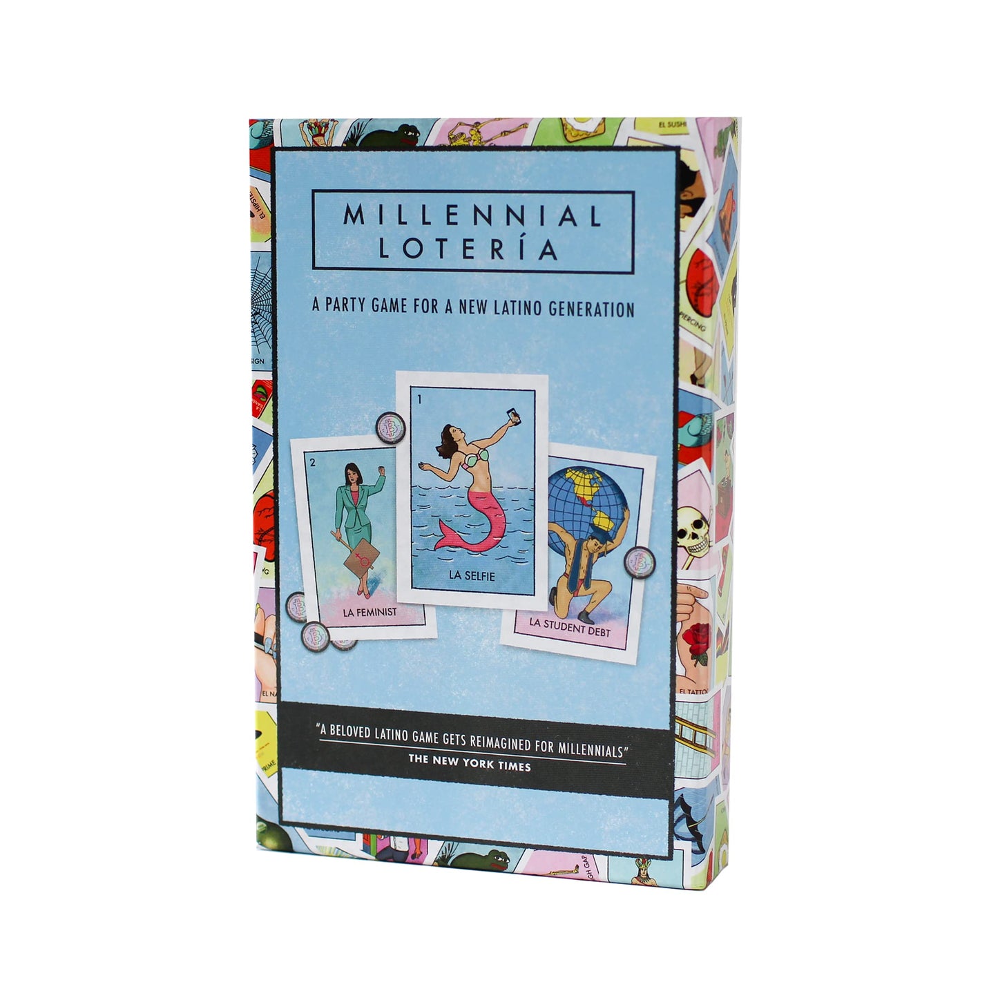 Blue Star Press Millennial Lotería Game: Family Fiesta Edition – Mexican Bingo Parody