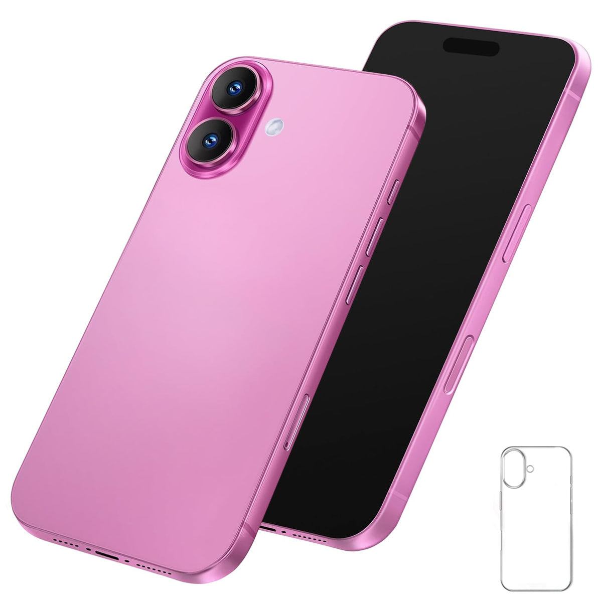 Blue Union Fake Phone 16 Pink – Realistic 1:1 Prop Phone for Photography & Display
