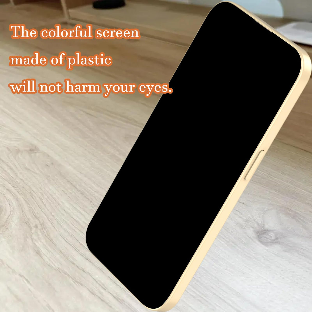 Blue Union Fake Phone Prop – Real-Feel Dummy Phone (Gold) for Play, Photos, and Display