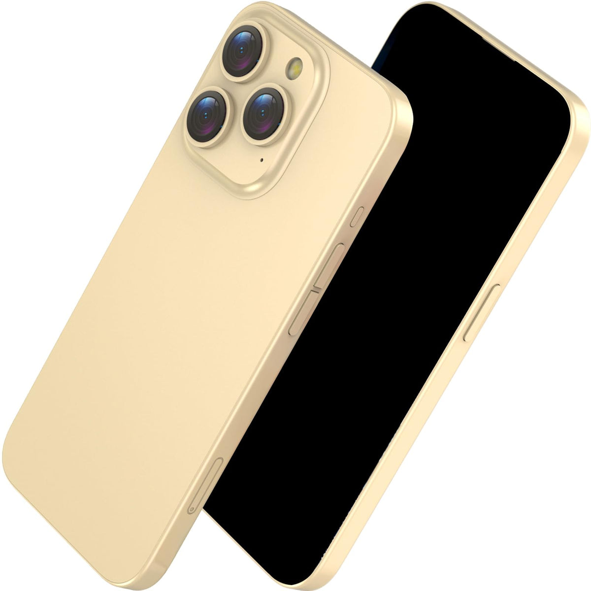Blue Union Fake Phone Prop – Real-Feel Dummy Phone (Gold) for Play, Photos, and Display