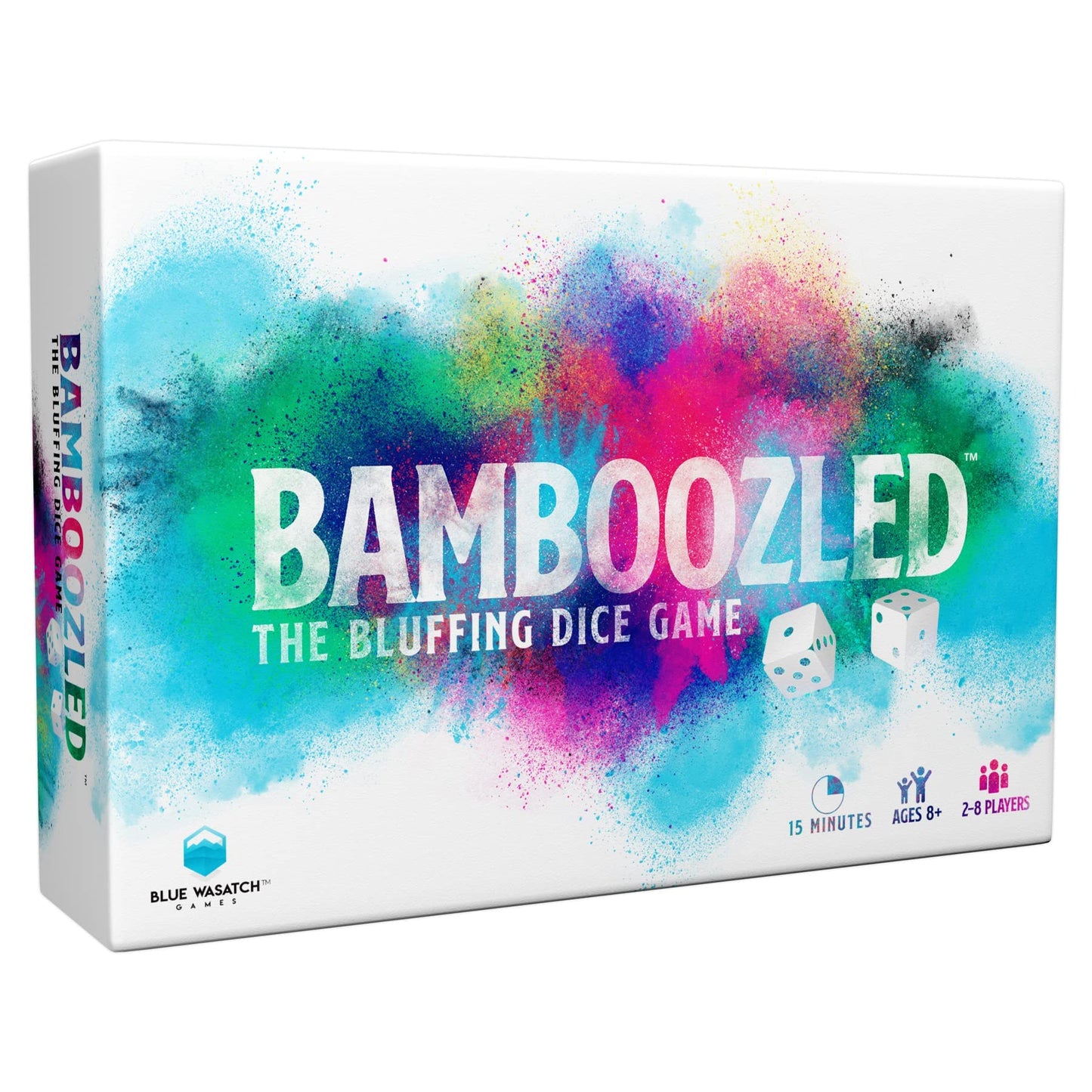 Blue Wasatch Games: Bamboozled — Bluffing Dice & Card Game for All Ages