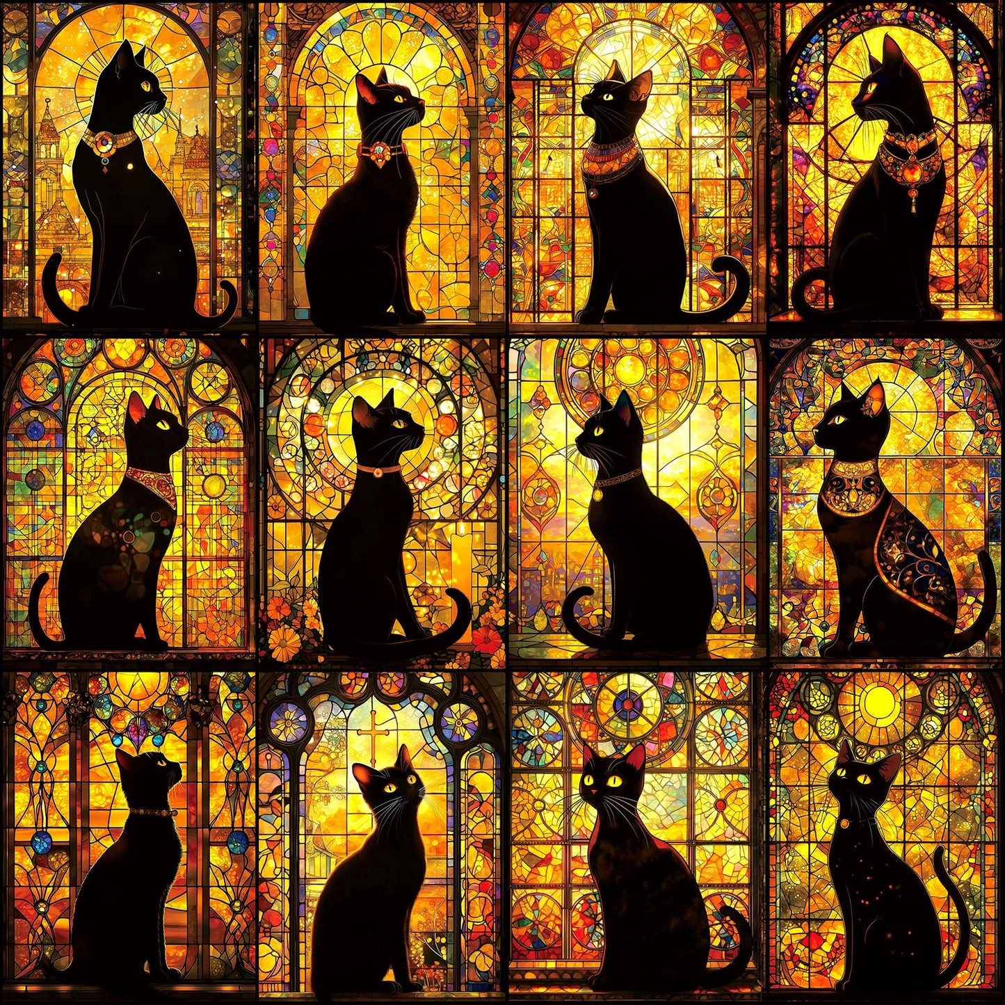 Blueforest Black Cats 500-Piece Puzzle for Adults – Halloween Edition, 20 x 20, Dust-Free