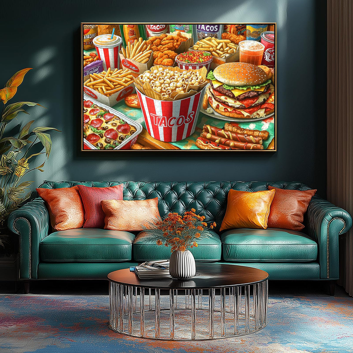 Blueforest Super Delicious Tacos 1000-Piece Puzzle for Adults | Dust-Free Jigsaw 27.5 x 19.7 in
