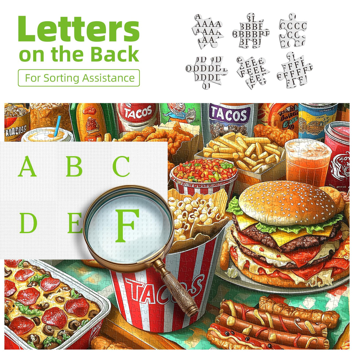 Blueforest Super Delicious Tacos 1000-Piece Puzzle for Adults | Dust-Free Jigsaw 27.5 x 19.7 in
