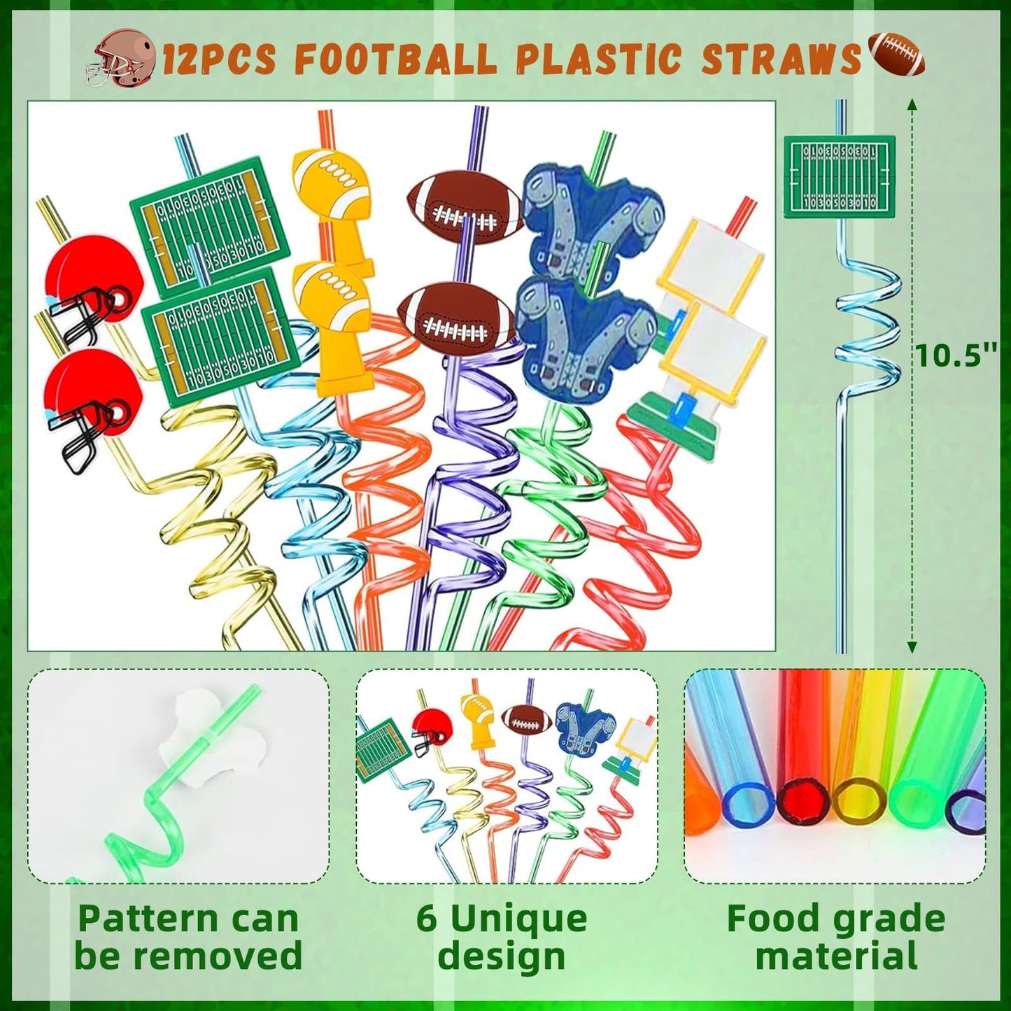 Bluegogo 134 Pcs Football Party Favors Set: Bracelets, Whistles & Keychains