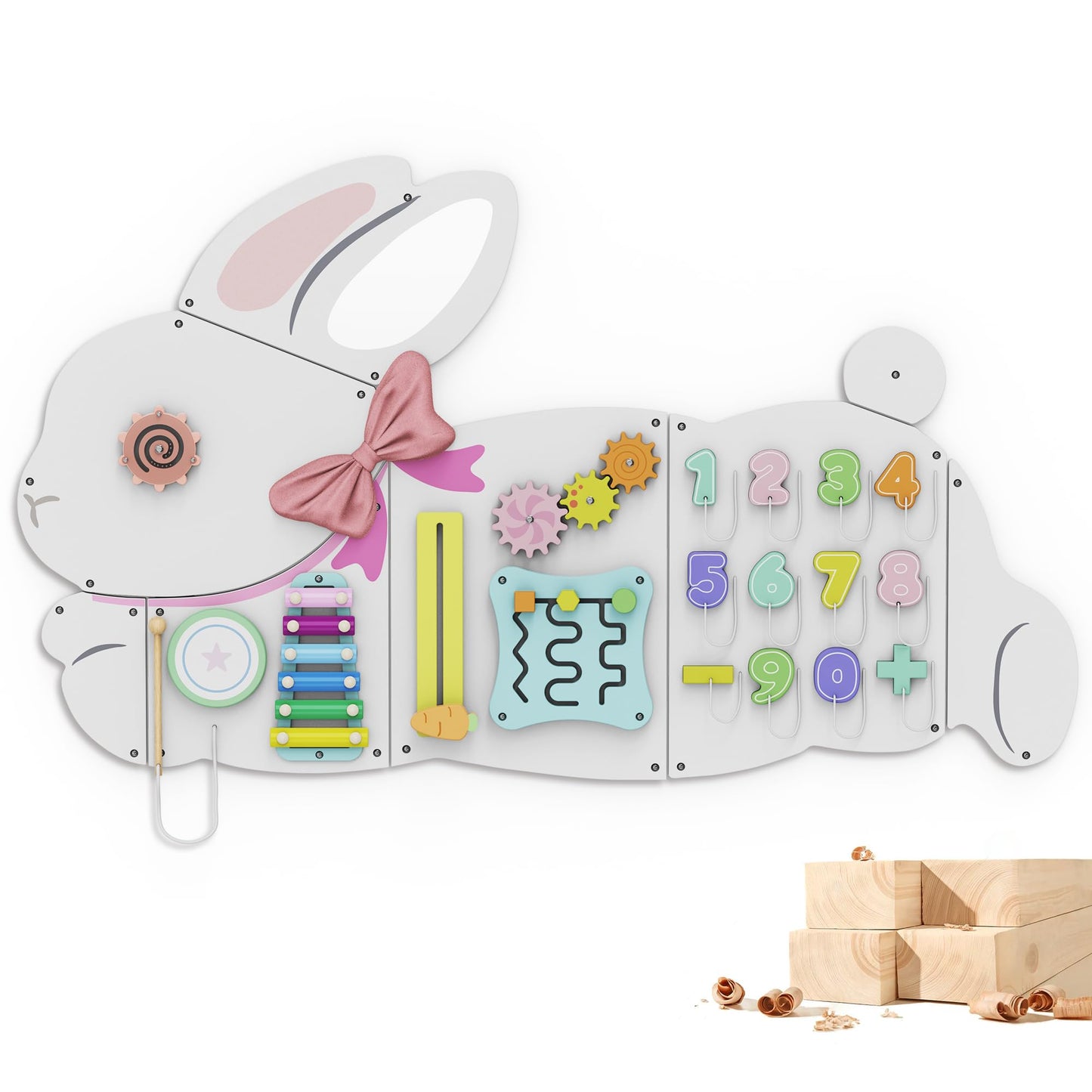 BlueWood Wall Busy Board Panels – Montessori Toddler Activity Center
