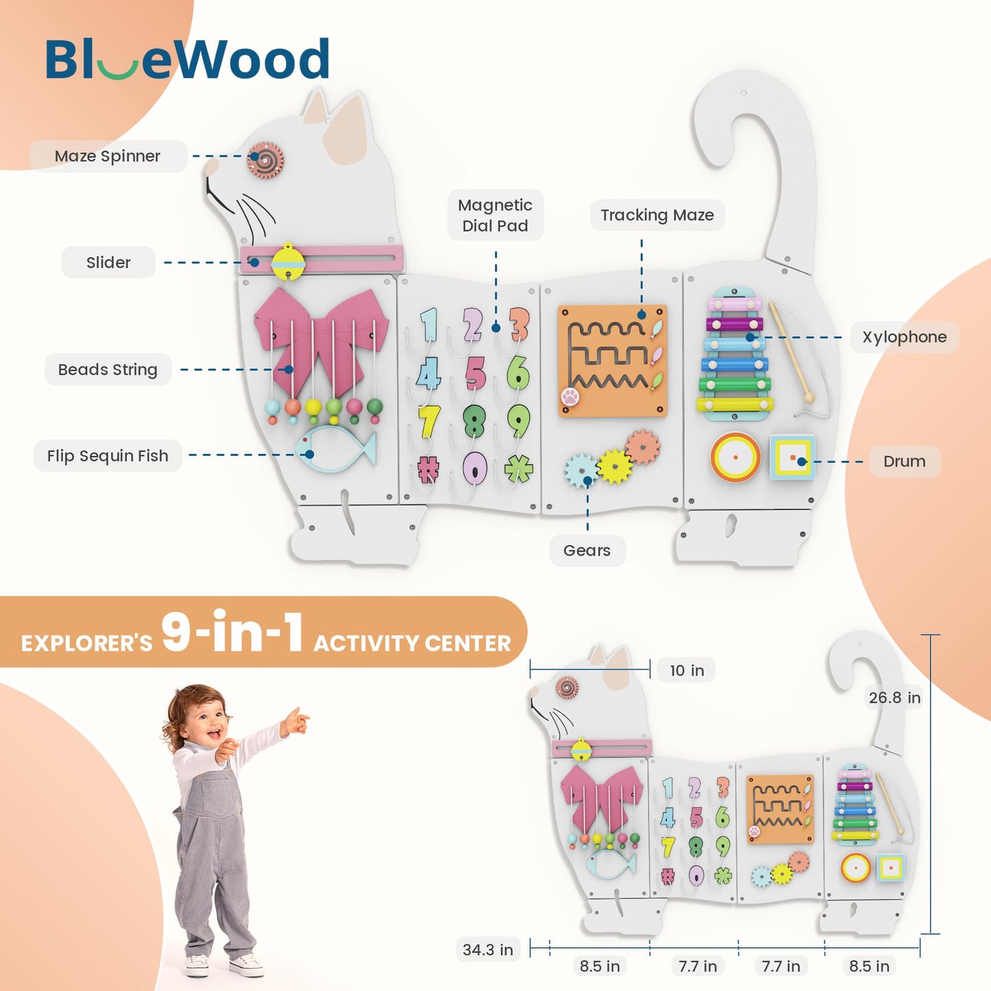BlueWood Busy Board Panels – Montessori Toddler Learning Center