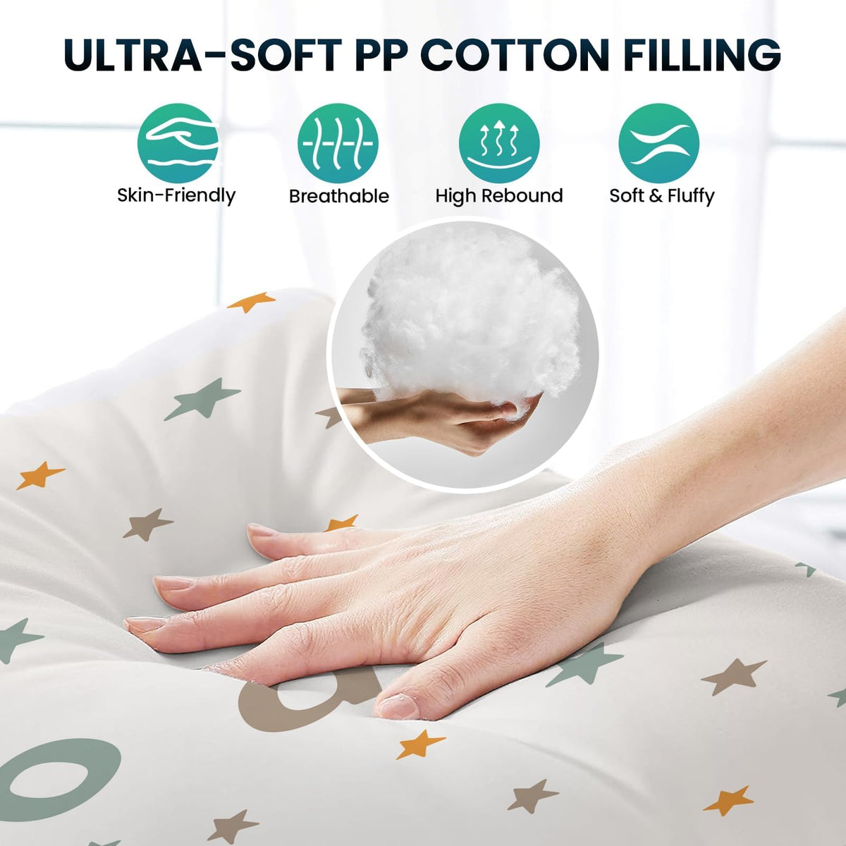BlueWood Cushion for Climbing Arch – Soft, Non-Slip Pikler Pillow for Kids (Pearl)