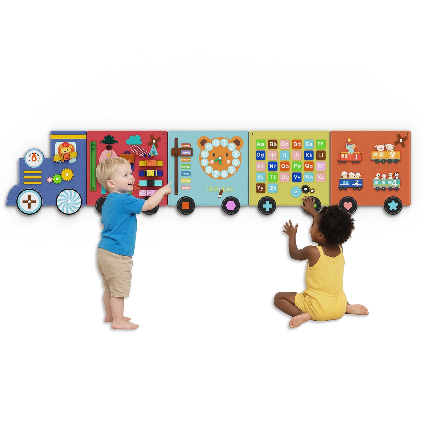 BlueWood Felt Wall Busy Board Panels – Montessori Toddler Learning Center