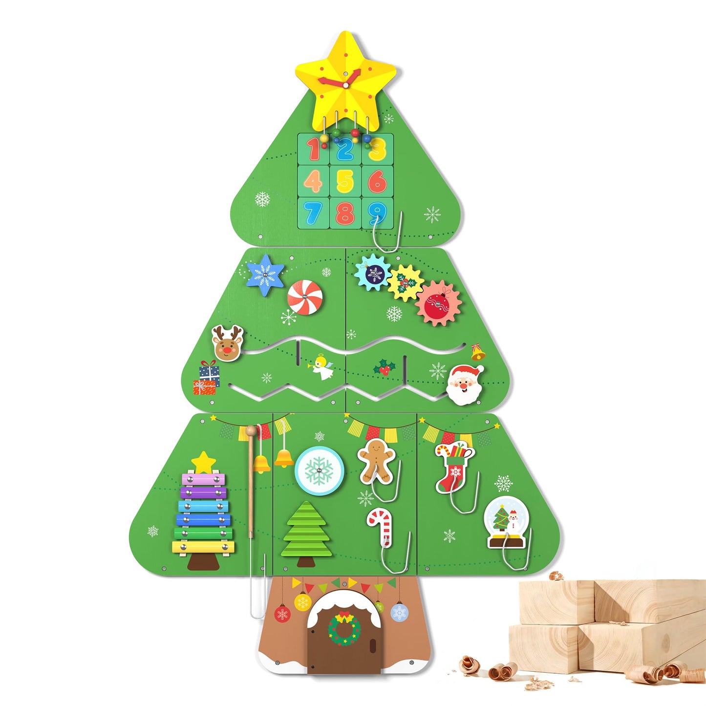 BlueWood Wooden Wall Busy Board Panels – Montessori Toddler Center
