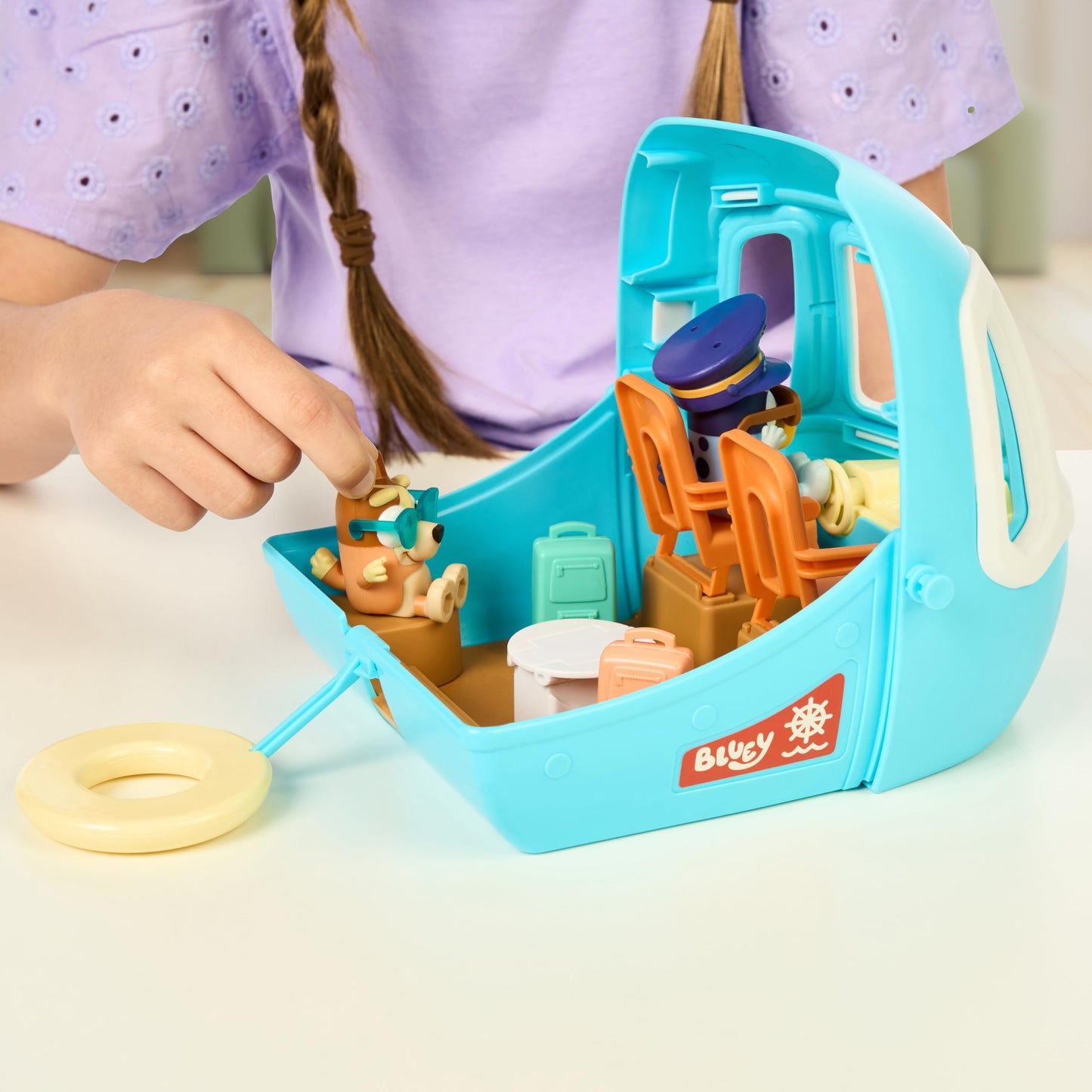 Bluey 3-in-1 Transforming Airplane Toy Playset – Plane, Resort & Boat with 2 Exclusive Figures