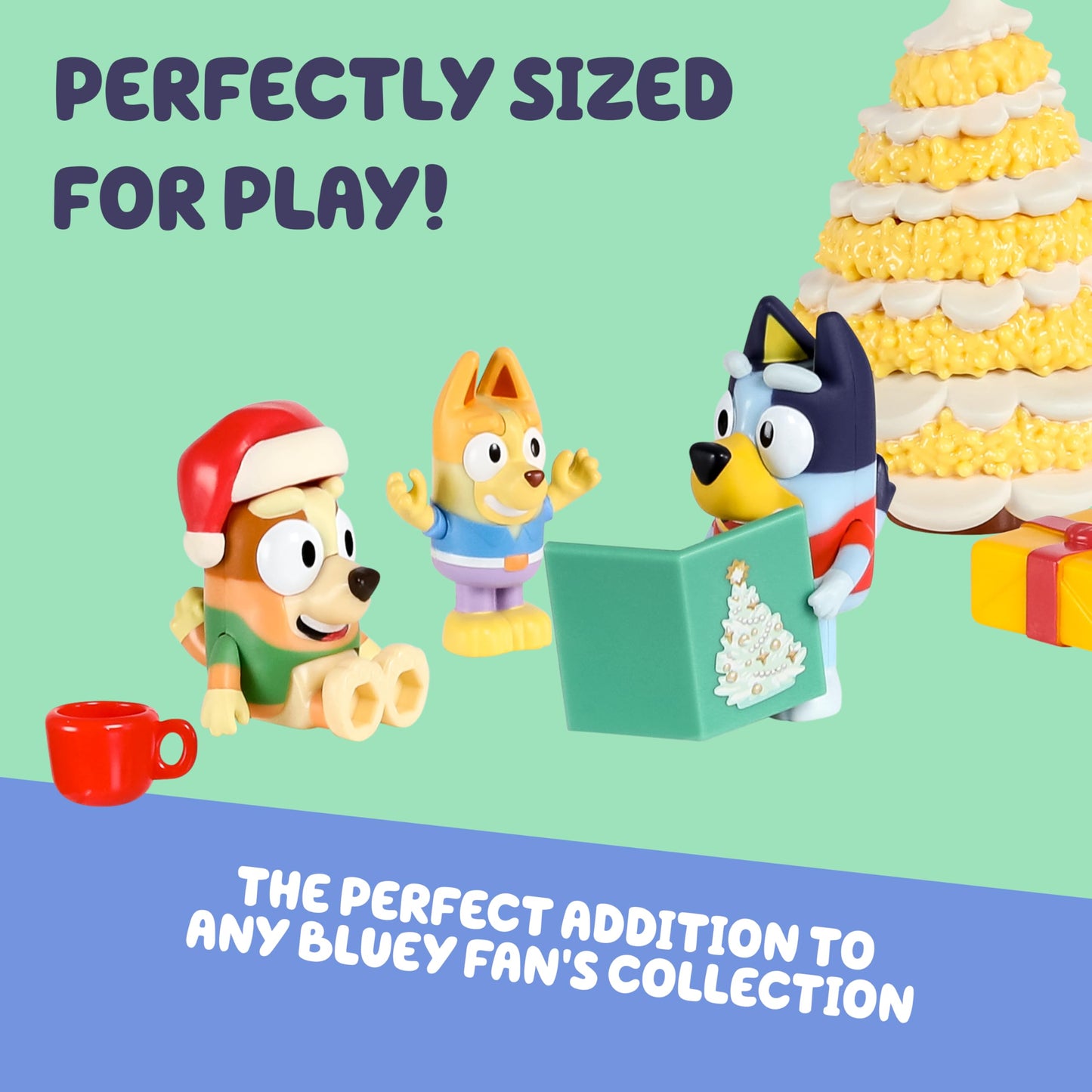 Bluey Advent Calendar Pack – 24 Surprises for Kids 2025 (Figures, Accessories, Mini Christmas Tree)