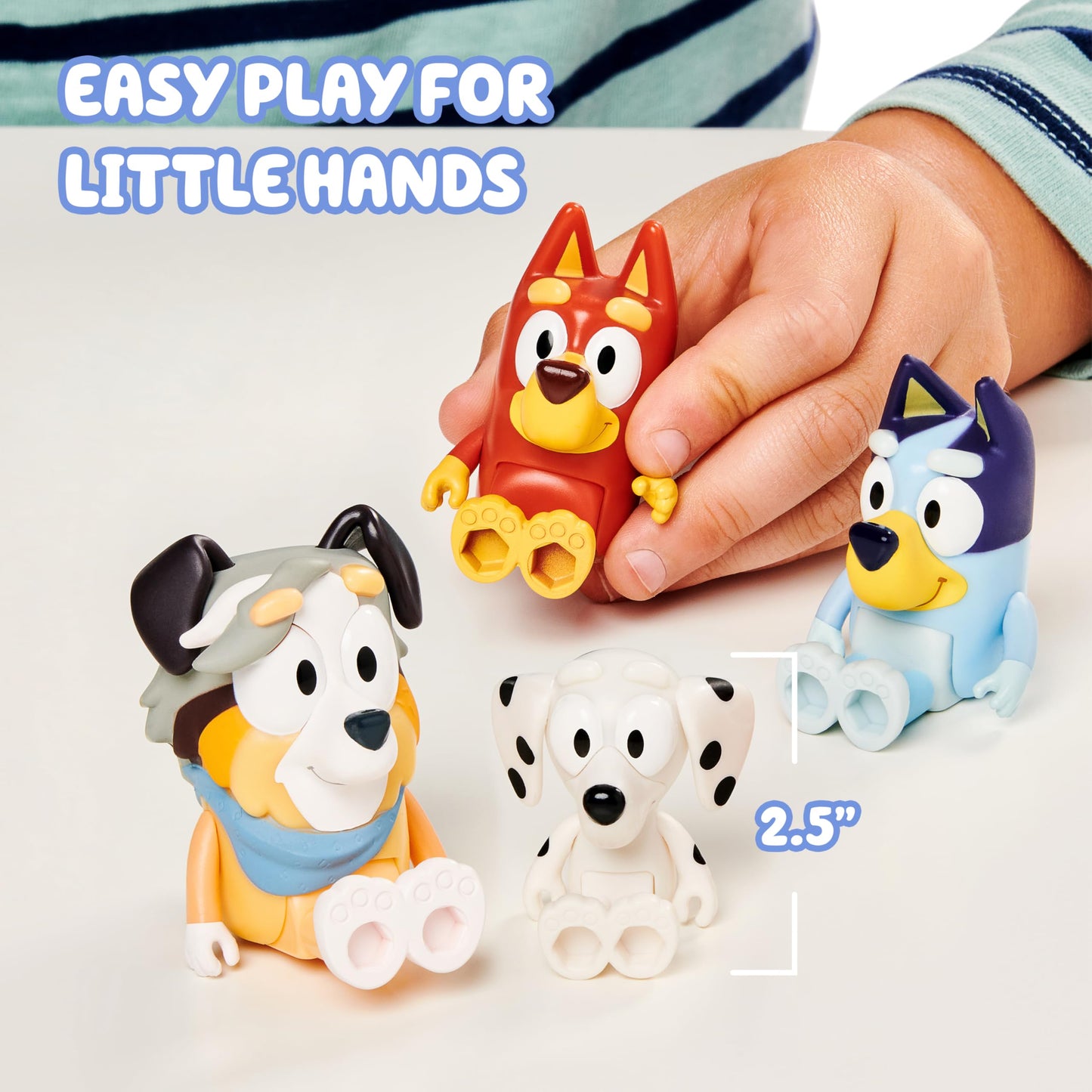 Bluey School Figurines Pack of 4 – Articulated Classroom Friends